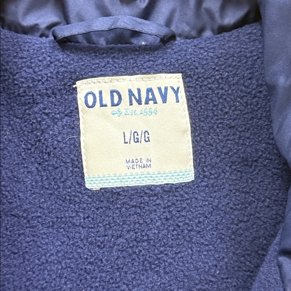 Old Navy Women's Dark Blue Puffer Vest Sz Large! - Picture 3 of 5
